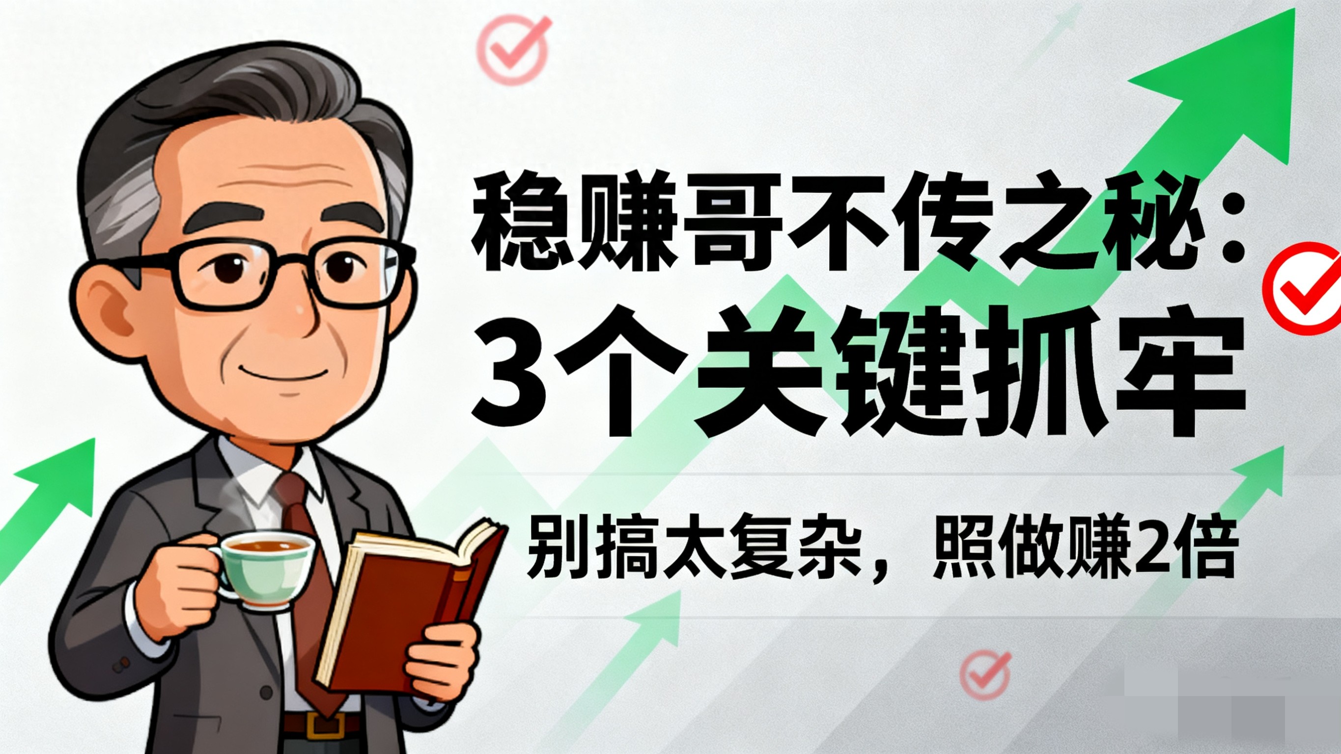 炒股多年经验分享：抓住3个关键要点，少走弯路，别盯着短期涨