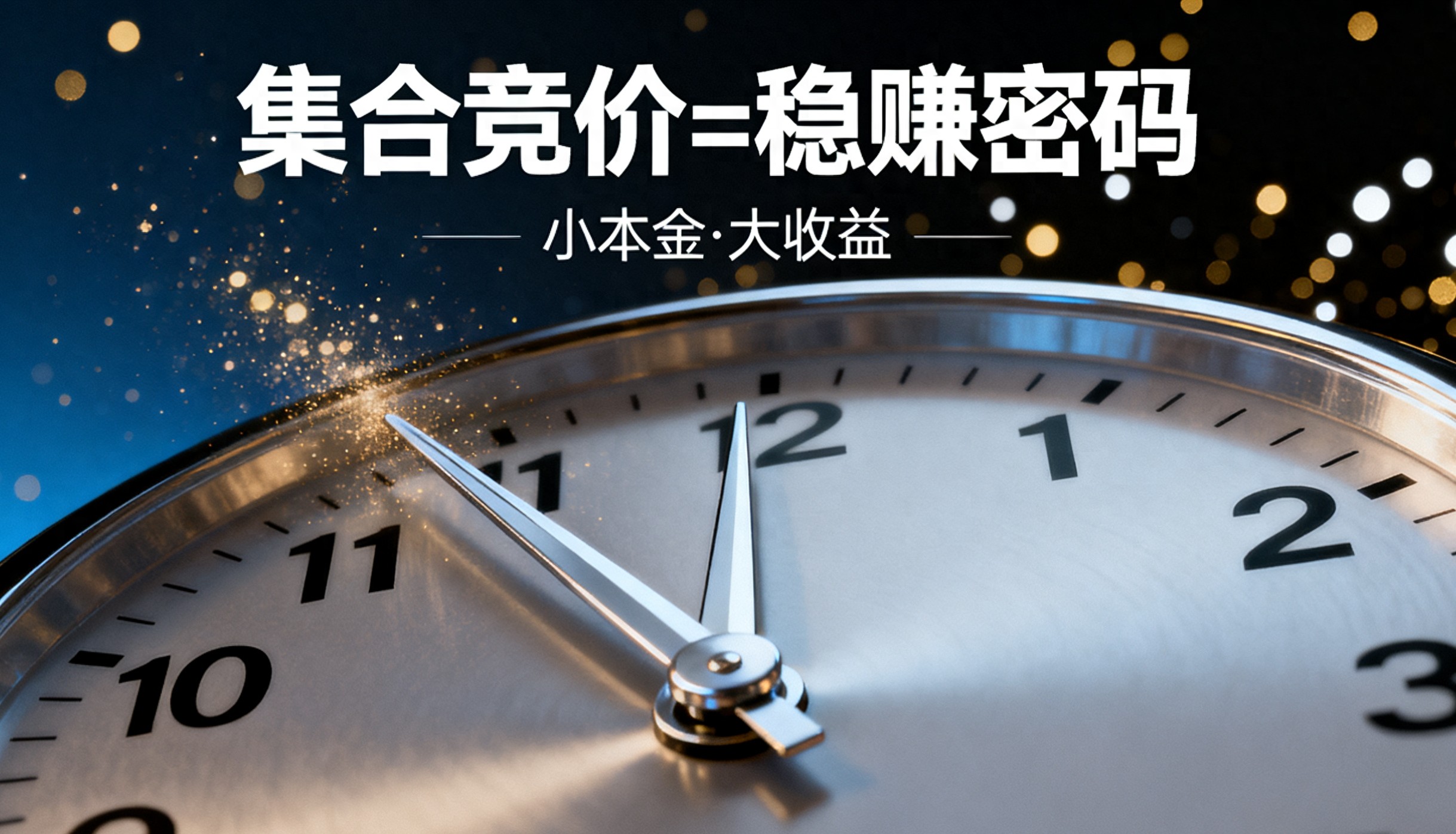 集合竞价那15分钟真能买股票？老股民靠这招5年翻18倍