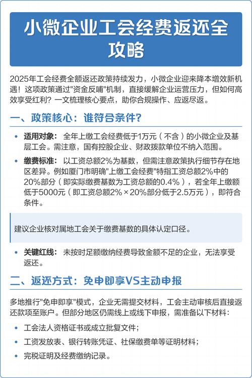 工会经费管理要点全解析，2024年小微企业返还政策有变化