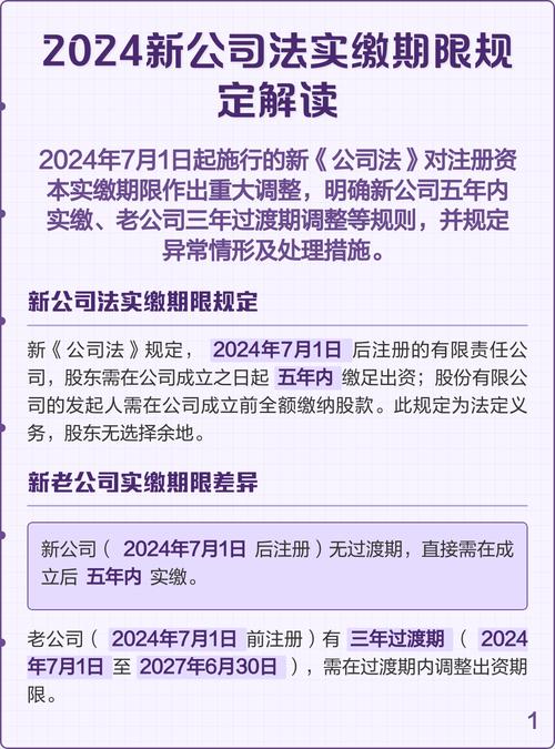国务院规定：新公司法下2024年6月30日前登记公司的实收资本要求