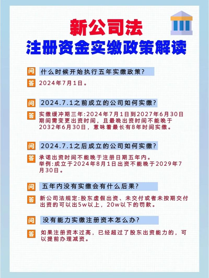 新公司法实收资本问答：认缴五年缴足适用哪些企业